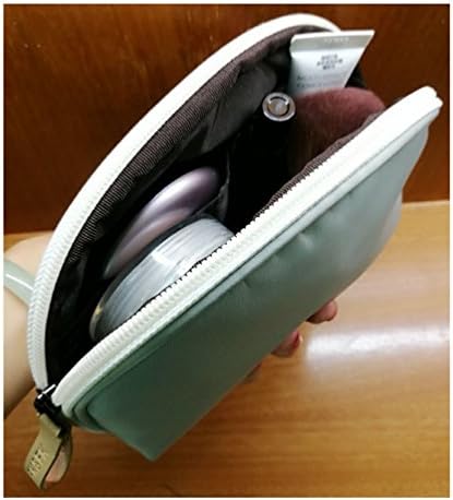 Itraveller Shell Shape Cosmetic Beauty Bag Travel Handy Organizer Pouch Mint+Brown