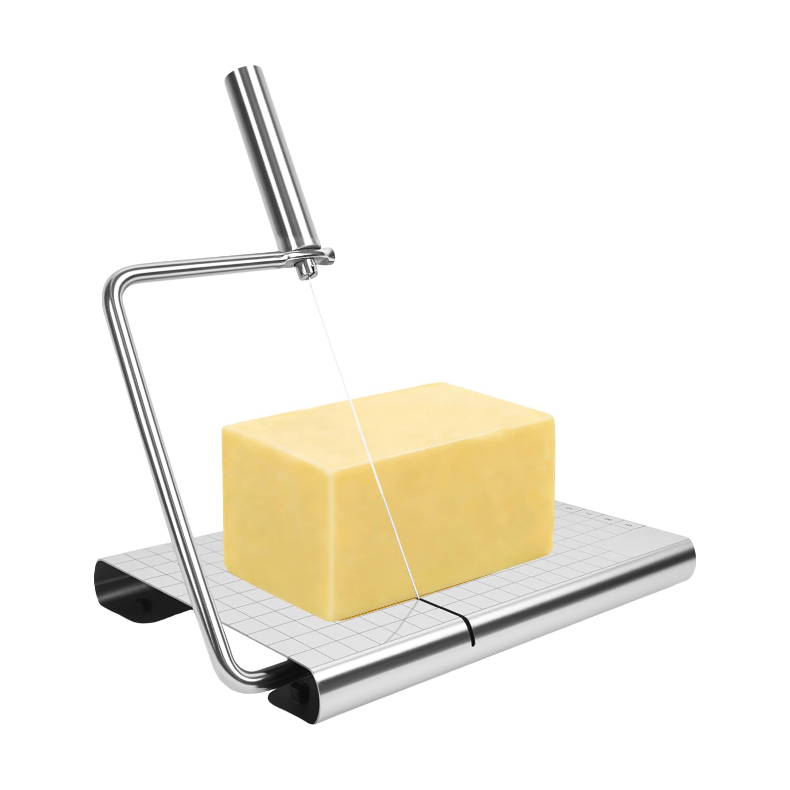 Photo 1 of Adjustable Soap Cutter for Soap Making with Built-in Scale, Stainless Steel Wire Soap Slicer for Handmade Soap & Candle Wax, Clean Even Cuts for Cold Process, Melt and Pour & DIY Bars