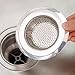 Kithchen Sink Strainer, 2 Pack Amsam Zp Stainless Steel Sink Strainer Stopper - Large Wide Rim 4.53
