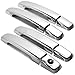 MaxMate Fits 07-12 Nissan Sentra/07-13 Altima/04-12 Frontier/04-08 Maxima/04-09 Quest Chrome 4 Doors Handle Cover W/O Passenger Side Keyhole No Smart Key Hole