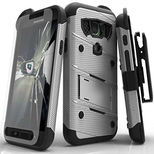 Samsung galaxy s7 active case, zizo [bolt series] w/ [g…