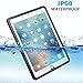 Temdan iPad 2017/iPad 2018 Waterproof Case Rugged Sleek Transparent Cover with Built in Screen Protector Waterproof Case for Apple iPad 2017/2018 9.7 inch (Black)