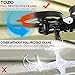 TOZO Q2020 Drone RC Mini Quadcopter Altitude Hold Height Headless RTF 3D 6-Axis Gyro 4CH 2.4Ghz Helicopter Steady Super Easy Fly for Training [Black]