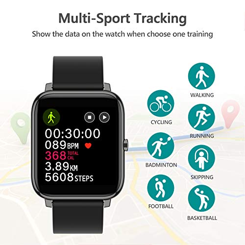 Smart Watch, KALINCO Fitness Tracker with Heart Rate Monitor, Blood Pressure, Blood Oxygen Tracking, 1.4 Inch Touch… - Image 3