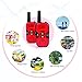 Walkie Talkies for Kids, 2 Way Radio Walkie Talkies 2 Miles (Up to 3Miles) Handheld Mini Walkie Talkies for Kids, Toys for 5-year old Boys and Girls (1 Pair)(red)