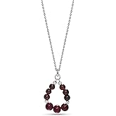 925 Sterling Silver Birthstone Necklace for Women - December Birthstone Jewelry - Formal Necklaces - Silver Jewelry for Women - Birthstone Jewelry for Women - Necklaces for Women Silver