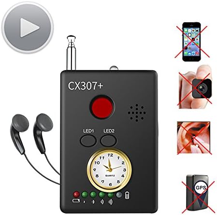 Anti-spy Camera Bug RF Signal Detector, Hitti Higher Sensitivity Multi-functional GSM Device Finder Find Out Hidden Camera GPS Tracker