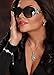 William Wang Womens designer sunglasses- Non-polarized Swarovski Crystal Sunglasses with hand set - Butterfly Design (Black)