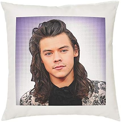 Harry Styles Cushion Pillow - Pop Art - 100% Cotton - Available with or without filling pad - 40x40cm (Cover only)