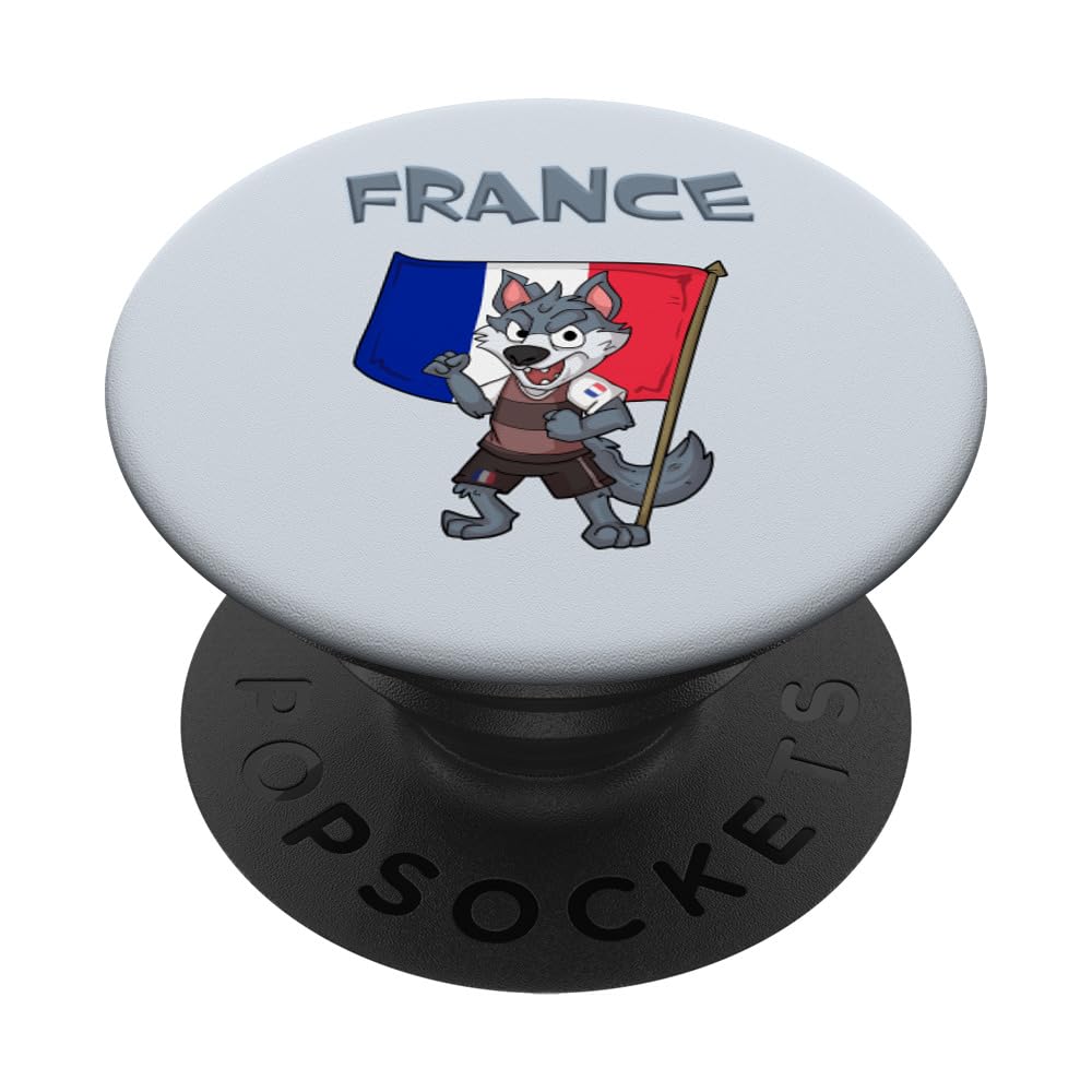 French Fans / France Wolf PopSockets Swappable PopGrip