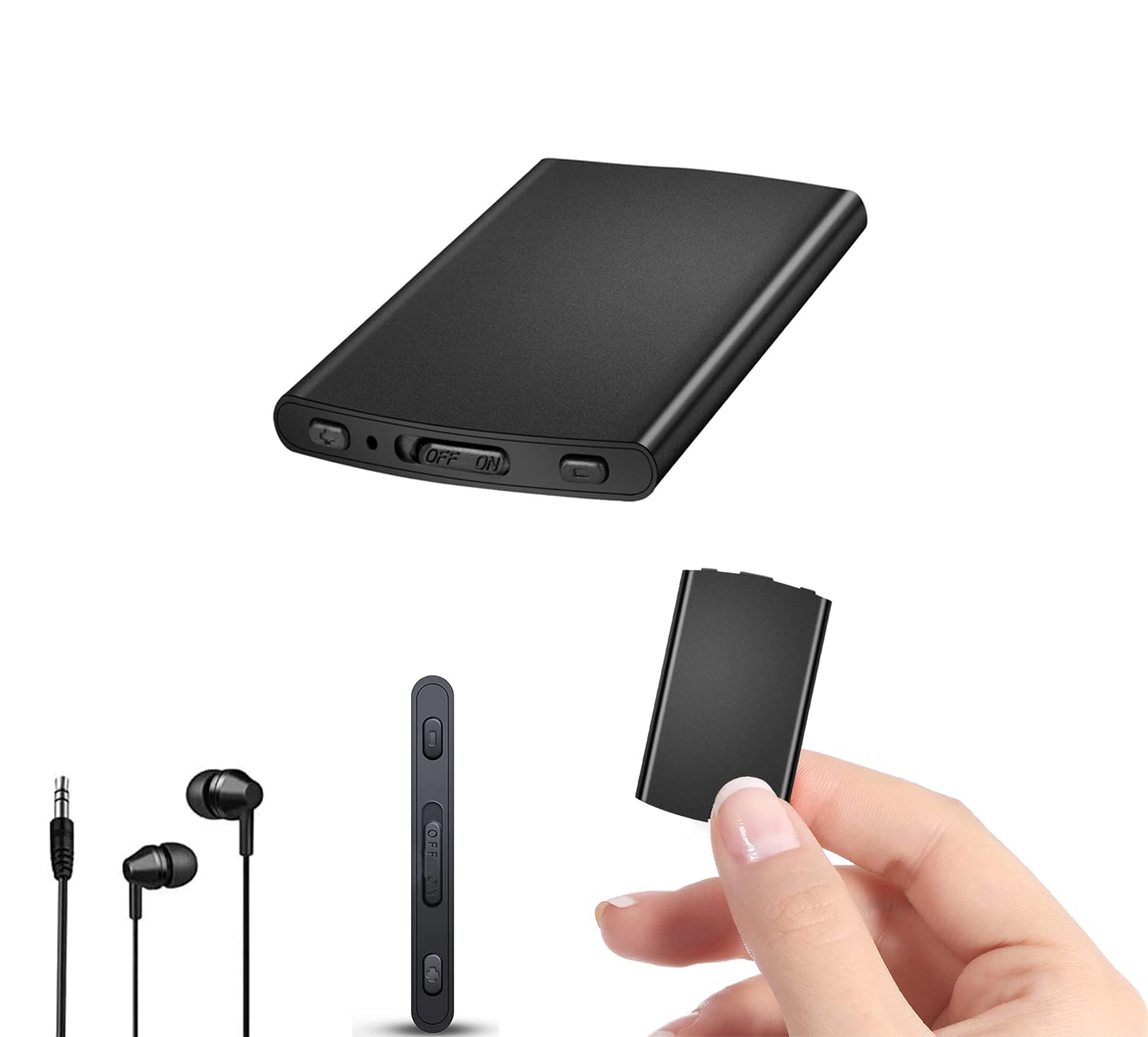 Tam88 128Gb Voice Recorder, Small Recording Device with 1500 Hours Recording Capacity, Audio Recorder with Voice Activated Fuction, Dictaphone for Classroom Lecture Meeting (earphone included)