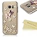Galaxy S7 Case (Not for Edge) - Mavis's Diary 3D Handmade Bling Crystal Lovely Butterfly Flowers with Shiny Sparkle Rhinestone Diamonds Design Clear Hard PC Cover for Samsung Galaxy S7 (2016)