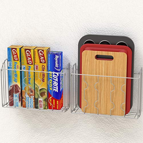 2PK SimpleHouseware Plastic Over The Door Organizer Holder