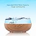Aromatherapy Essential Oil Diffuser 530ml Cool Mist Ultrasonic Fragrance Scent Air Humidifier Wood Grain 18 Hours Aroma Diffuser with 7 Color Auto Shut Off for Home/Bedroom/Office, Valentines Gift