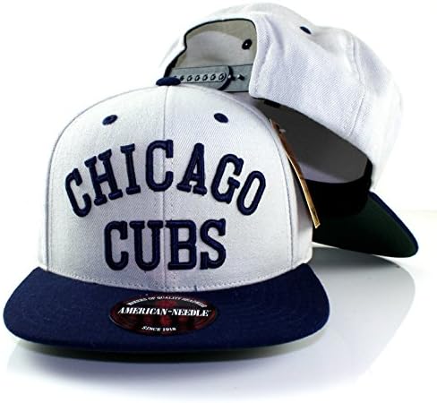 MLB American Needle Scripteez Cooperstown Wool Adjustable Snapback Hat (Chicago Cubs)