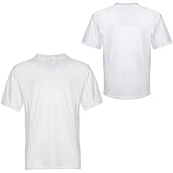 Aumudle Men Blank Plain Football Jersey Practice