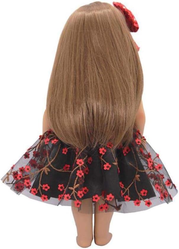 Modepuppen Zubehor Bekleidung Schuhe Jbns 18 Zoll Puppenkleidung Madchen Puppenkleidung Kleid Mit Haar Bander Fur Amerikanische 18 Zoll Puppenkleidung Accessoires Schwarz 1set Sumicorp Com