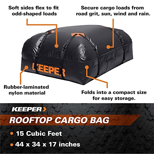 Keeper Waterproof Rooftop Cargo Bag, 15 Cubic Feet Pricepulse