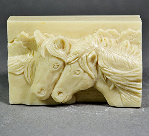 HORSE SILICONE MOLD SOAP WAX PLASTER RESIN CLAY PONY