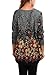 DJT Womens Long Sleeve Pattern Tunic Jumper Shirt One Size Grey T27 Red-Floral