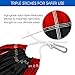 Yes4All Ultra Light Hammocks - Double - Black/Red with Tree Strap - ²GHBCZ