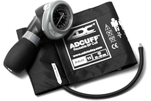 ADC American Diagnostic Corporation DIAGNOSTIX Palm Aneroid, Adult, Black 1/EA