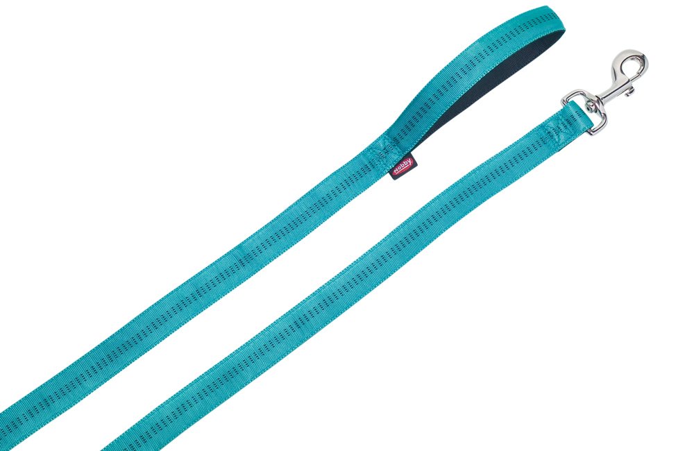 Nobby Soft Grip Dog Collar, 120 cm Length x 25 mm Width, Turquoise