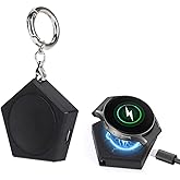 KETOPKIN Keychain Charger for Samsung Galaxy Watch Ultra (2024)/7/6/6 Classic/ 5/5 Pro/4/4 Classic/3/Active/Active 2 Charging Dock for Galaxy Watch FE 40mm (Black)