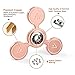 SPARIN Copper Fidget Spinner Toy, EDC Spinner with Hybrid Ceramic Bearing Enables 3-7 Minutes, Non-3D Printed, Stress Reducer, 2017 Newest Version (Rose Gold)
