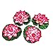 Nice 4pcs Large Artificial Red Floating Lotus Home Garden Pond by happy life8888