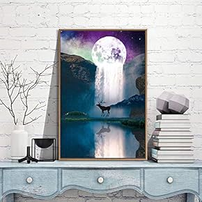 Framed Canvas Wall Art for Living Room, Bedroom Nordic Style Mountains Canvas Prints for Modern Home Decoration Ready to Hang - 16"x24" inches