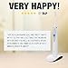 ToiletTree Products Poseidon Rechargeable Sonic Toothbrush with Inductive Charger and 3 Replacement Brush Heads for Multiple Users