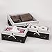Household Essentials ML-7022 Set of Three Wicker Storage Baskets with Removable Liners | Paper Rope Black Stain