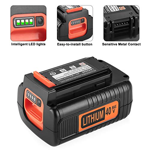 AYTXTG 3000mAh LBX2040 Replacement Black and Decker 40V Max Lithium