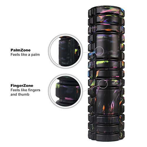 5BILLION Foam Roller - Galaxy, 18" - High Density Exercise Roller & Massage Roller - Deep Tissue Massage Tool for Physical Therapy - Includes Carry Bag & Workout Guide - Thumbnail 4