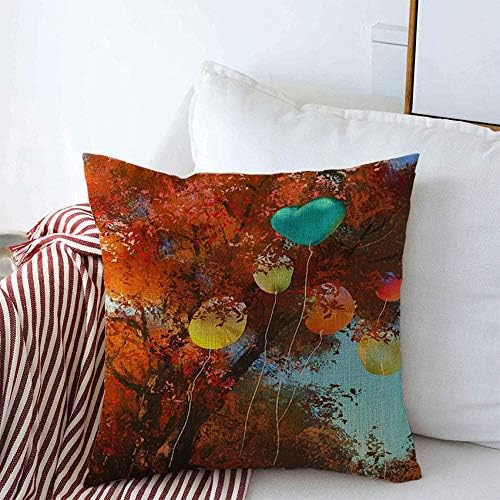 Decorative Throw Pillows Square Covers Orange