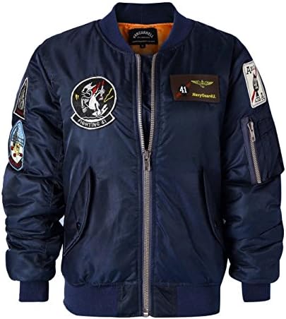 AVIDACE Classic Bomber Jacket Women Nylon Quilted with Patches