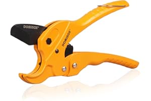 DOMINOX 1 1/4'' Ratchet Type Pipe Cutter, Suitable for professional plumbers and DIY Home worker, Suitable for cutting Pex, PVC and PPR plastic hoses and Plumbing Pipe.