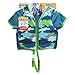Swimschool Swim Trainer Vest with Sun Protective Sleeves, Adjustable Safety Strap, Small/Medium, up to 33 Lbs., Blue