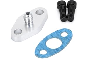 PTNHZ RACING PTNHZ AN4 Turbo Oil Feed Inlet Flange Adapter Kit w/Gasket For T3 T4 T04 T04B T04E