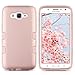 ULAK Galaxy J7 Case, Anti Slip Galaxy J7 Case Dust Scratch Shock Resistance Protective Cover for Samsung Galaxy J7 J700 (2015) with Hybrid High Soft Silicone Hard PC Case (Rose Gold)