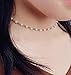 Fancymix Adjustable Chain Disc Imitation-Pearls Choker Necklace For Women Gold Tone