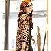 Vechell Women's Sexy Leopard Chiffon Batwing Sleeve Cardigan Tops