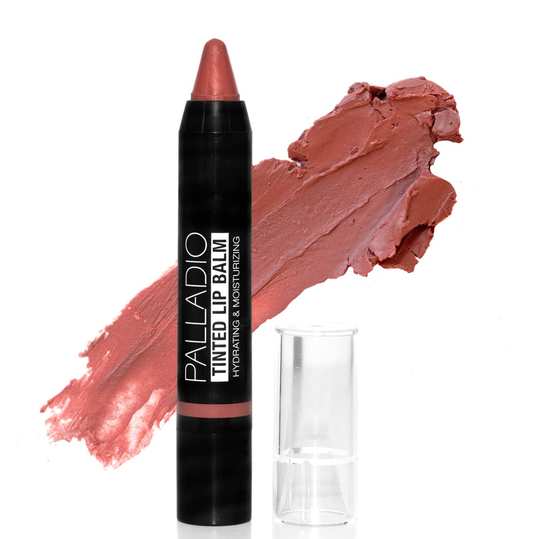 Palladio Tinted Lip Balm, Moisturizing and Conditioning Formula with Aloe & Shea Butter, Nourishing Vegan Chapstick For Cracked Lips, Apply Regularly to Dry Lips, Tinted Lip Moisturizer, (Sweet Peach)