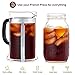 JavaPresse French Press Coffee and Tea Maker - Best Reinforced Glass with Chrome Frame - 8 Cup (34 ounce)