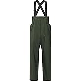 Town & Field Waterproof Overall Rain Pants, Heavy-Duty Rubber Bib, Unisex Fit Workwear for Industrial, Fishing, Farming