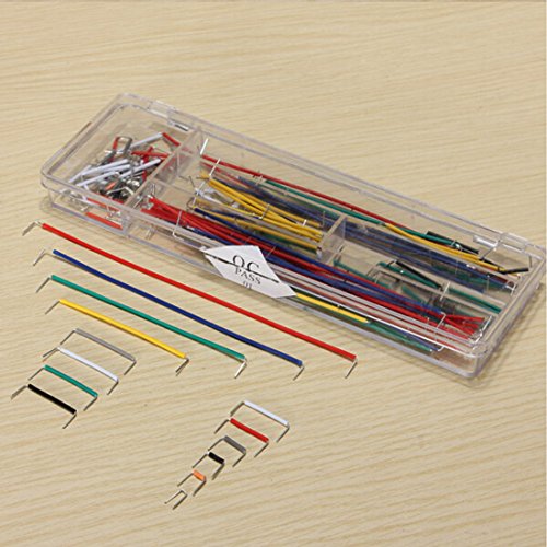 Jekewin 140pcs Solderless Breadboard Jumper Cable Wire Kit U Shape for Arduino Shield