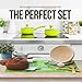 9 Inch Banneton Proofing Basket | Professional Bakers and Home Use | Create Traditional Bread with this Artisan Baking Tool | Get - Lame, Dough Scraper, Linen Liner Cloth - Premium Silicone Baking Mat