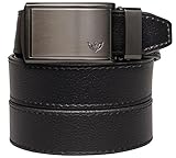SlideBelts Men's Winged Logo Leather Ratchet Belt - Custom Fit