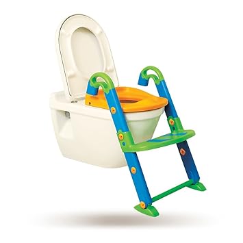 Dreambaby F600 Toiletten-Trainer Töpfchen Trainer Kinder-Toilettensitz Kinder-Toilette mit Leiter 3-in-1 mehrfärbig